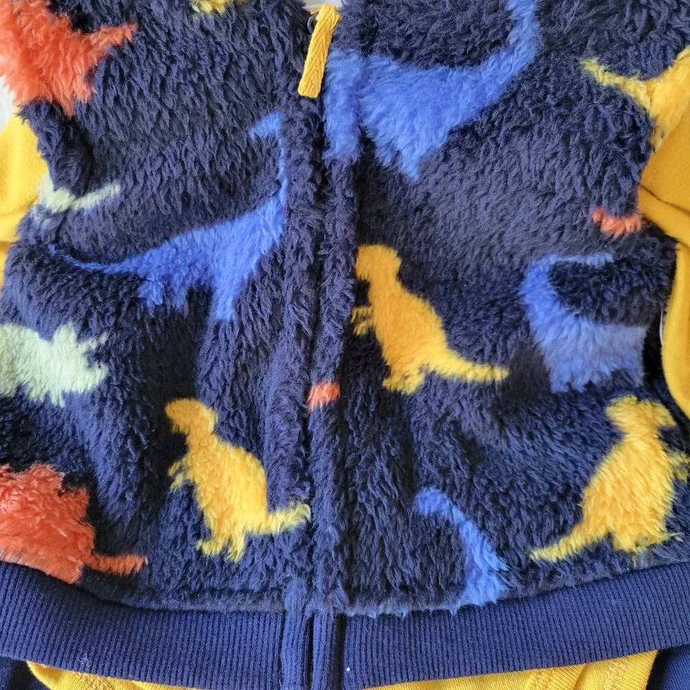 Little Me Dinosaur 3 Piece Vest Set